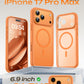 TOCOL for iPhone 17 Pro Max Case, Compatible with MagSafe, Orange