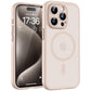TOCOL Magnetic for iPhone 15 Pro Case, Upgraded Full Camera Protection, Compatible with Magsafe, Drop Protection, Translucent Matte Back Bumper Phone Cover 6.1-Inch (Desert)