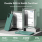 TOCOL 5 in 1 for iPhone 13 Case, with 2 Pack Screen Protector + 2 Pack Camera Lens Protector, Liquid Silicone Phone Case for iPhone 13, Midnight Green