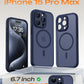 TOCOL for iPhone 15 Pro Max Case, Compatible with MagSafe, Dark Blue