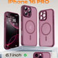 TOCOL for iPhone 16 Pro Case, Compatible with MagSafe, Plum