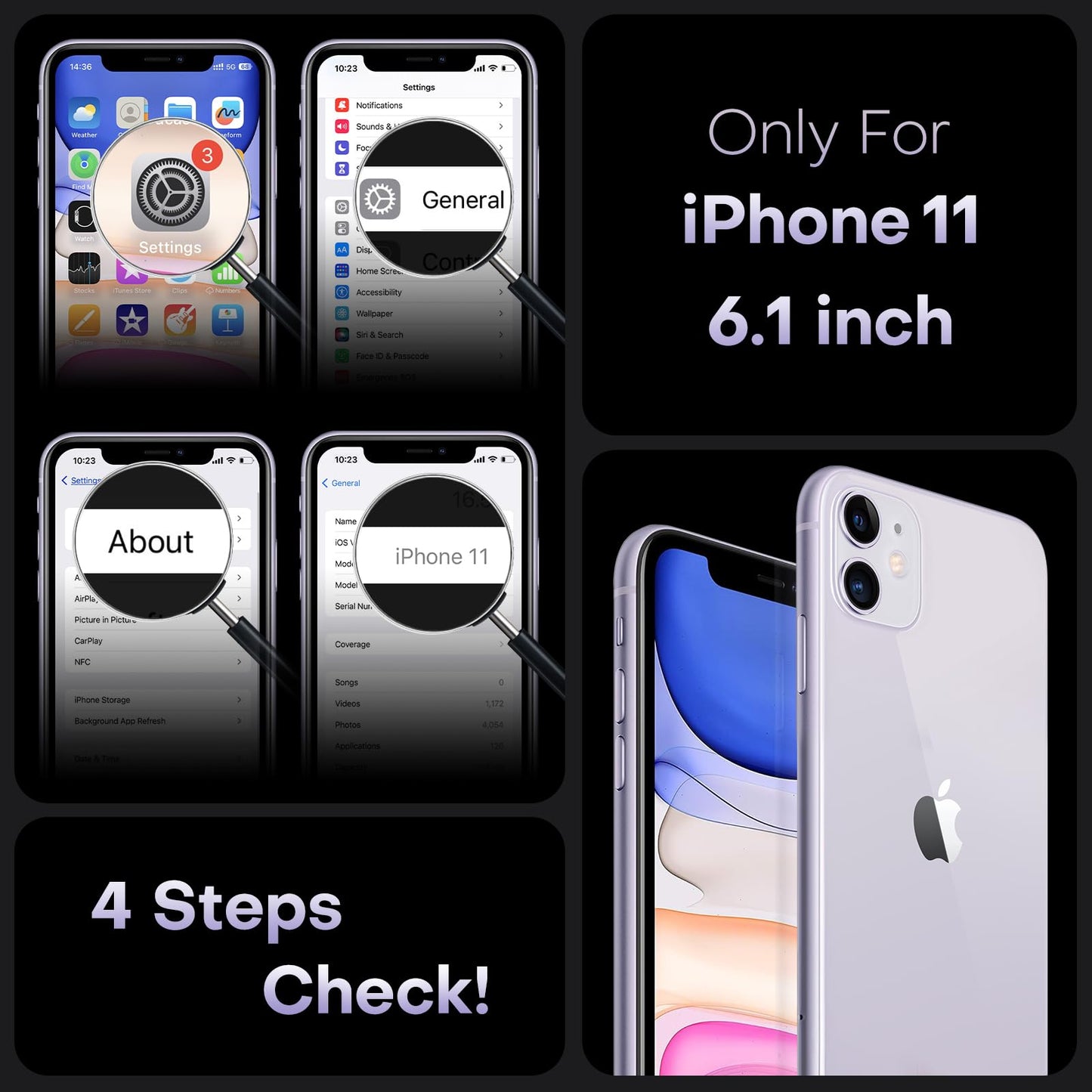 TOCOL Magnetic for iPhone 11 Case 6.1-Inch, Fit for MagSafe, Upgraded [Full Camera Protection], [14FT Military Grade Drop Tested] Shockproof Slim Translucent Matte Back iPhone 11 Cover (Light Purple)