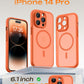TOCOL for iPhone 14 Pro Case, Compatible with MagSafe, Orange