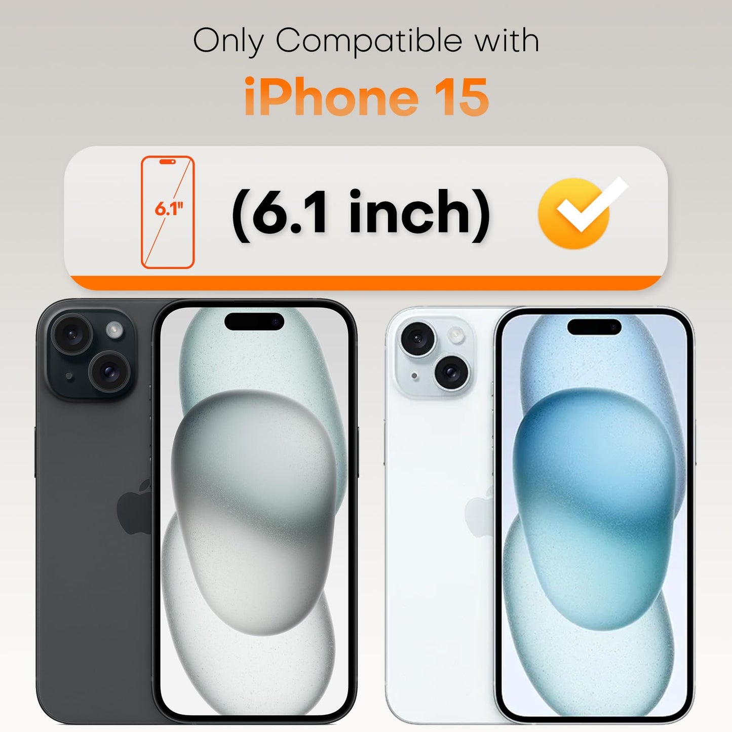 TOCOL for iPhone 15 Screen Protector, Clear