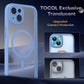 TOCOL Magnetic for iPhone 15 Case 6.1-Inch, Fit for MagSafe, Upgraded [Full Camera Protection], [14FT Military Grade Drop Tested] Shockproof Slim Translucent Matte Back Phone Cover (Light Blue)
