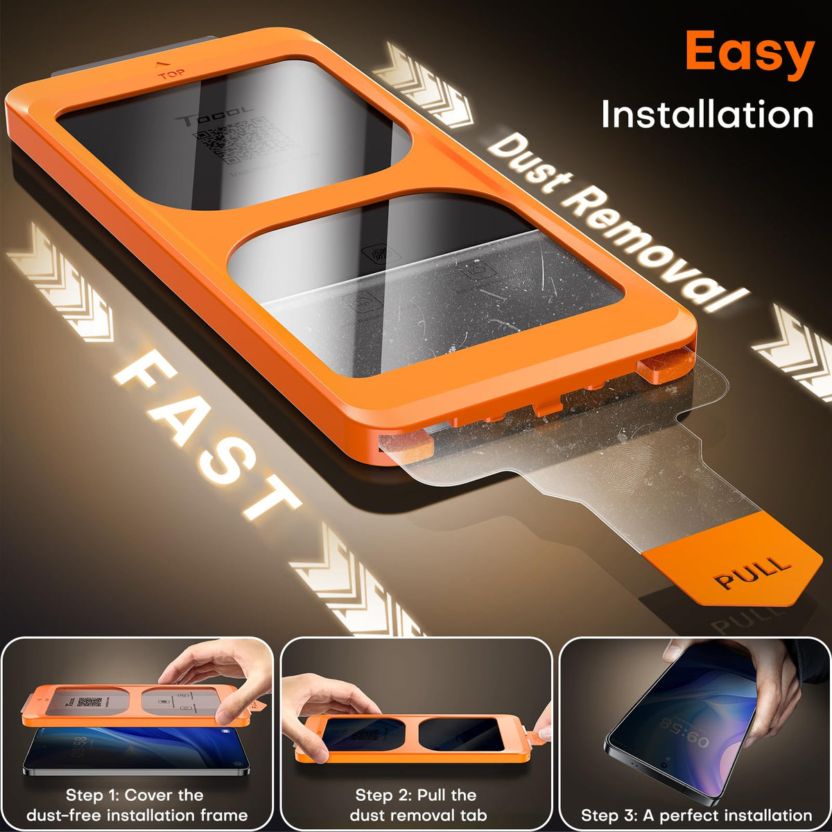 TOCOL for Samsung Galaxy S25 FE Privacy Screen Protector
