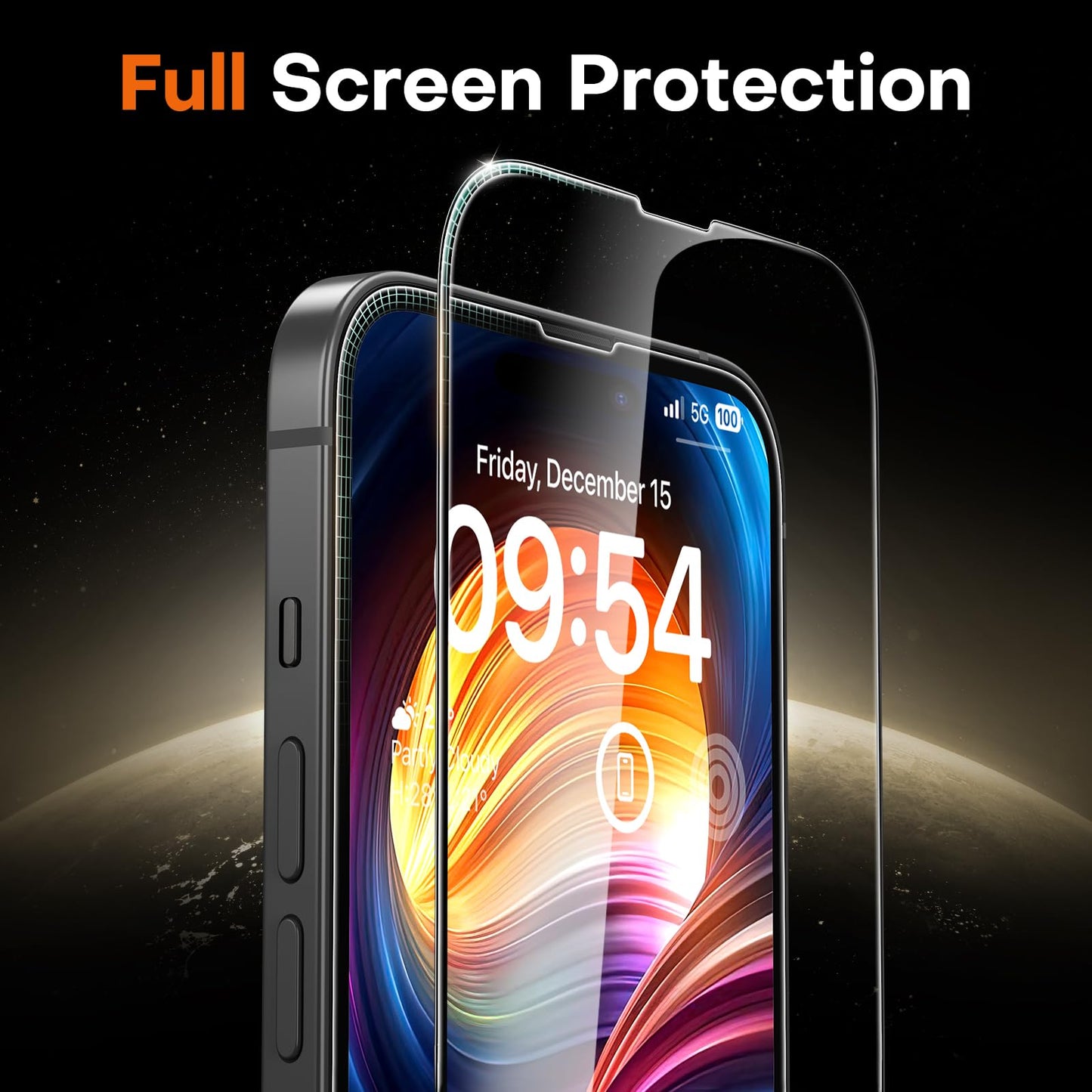 TOCOL for iPhone 15 Screen Protector, Clear