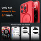 TOCOL for iPhone 14 Pro Case, Compatible with MagSafe, Red