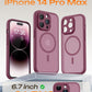 TOCOL for iPhone 14 Pro Max Case, Compatible with MagSafe, Plum