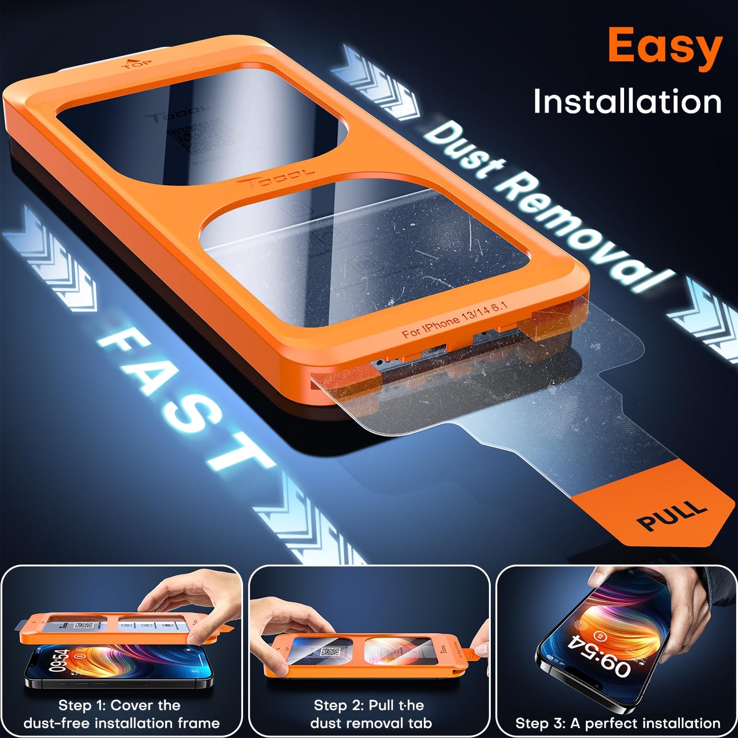TOCOL for iPhone 14 Screen Protector, Clear