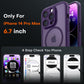 TOCOL Magnetic for iPhone 14 Pro Max Case, Upgraded Full Camera Protection, Compatible with Magsafe, Drop Protection, Translucent Matte Back Bumper Phone Cover 6.7-Inch（Midnight Purple）