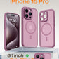 TOCOL for iPhone 15 Pro Case, Compatible with MagSafe, Lilac Purple