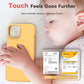 TOCOL 5 in 1 for iPhone 14 Case, with 2 Pack Screen Protector + 2 Pack Camera Lens Protector, Liquid Silicone Phone Case for iPhone 14, Orange