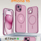 TOCOL for iPhone 15 Case, Compatible with MagSafe, Lilac Purple