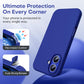 TOCOL Silicone Case for iPhone 16, Shockproof, Anti-Slip, Anti-Fingerprint, Scratch-Resistant Mobile Phone Case for iPhone 16, Ultramarine