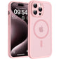 TOCOL for iPhone 15 Pro Max Case, Compatible with MagSafe, Light Pink