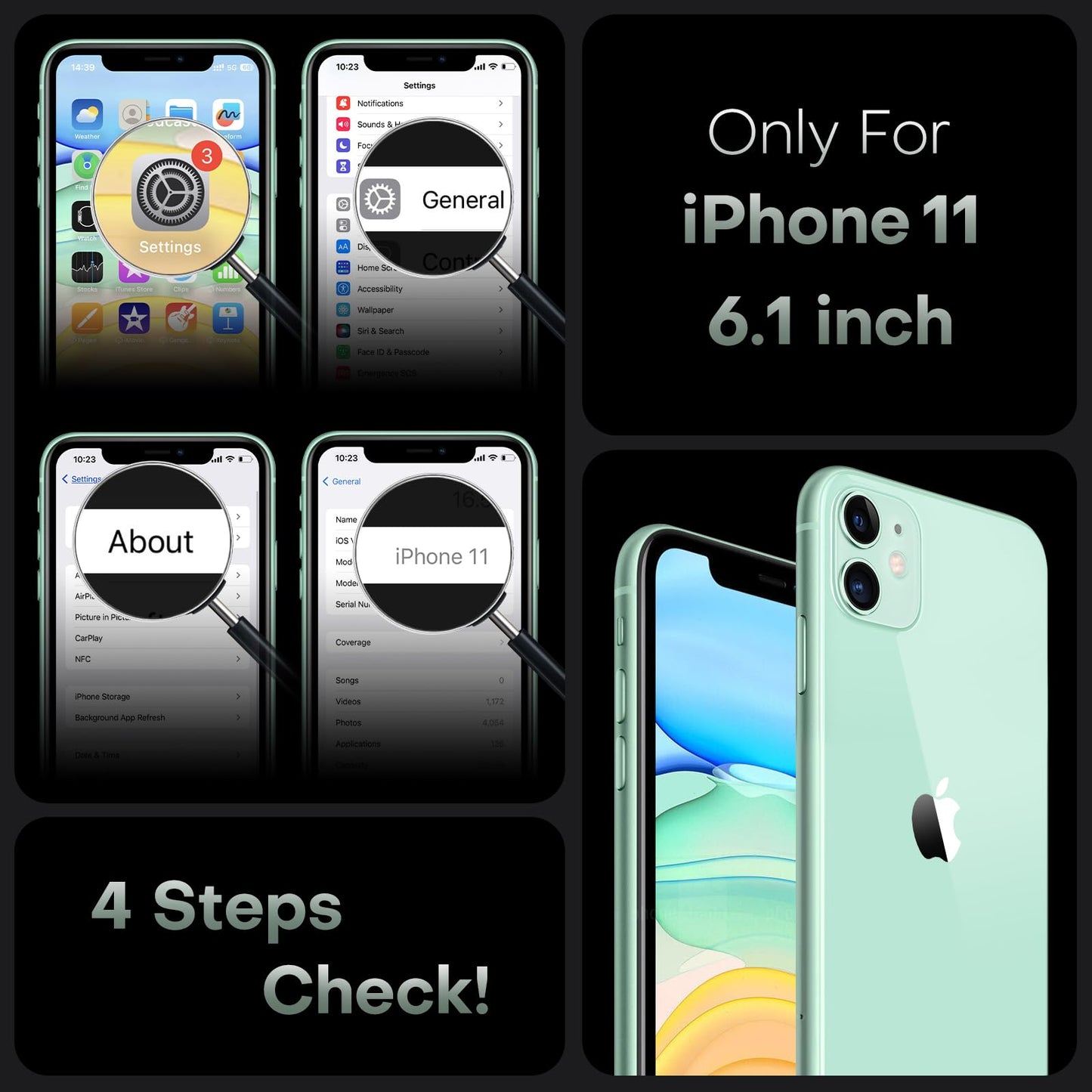 TOCOL Magnetic for iPhone 11 Case 6.1-Inch, Fit for MagSafe, Upgraded [Full Camera Protection], [14FT Military Grade Drop Tested] Shockproof Slim Translucent Matte Back Cover (Light Green)