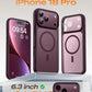 TOCOL for iPhone 18 Pro Case Burgundy, Compatible with MagSafe