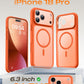 TOCOL for iPhone 18 Pro Case, Compatible with MagSafe, Orange