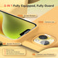 TOCOL 5 in 1 for iPhone 14 Case, with 2 Pack Screen Protector + 2 Pack Camera Lens Protector, Liquid Silicone Phone Case for iPhone 14, Orange