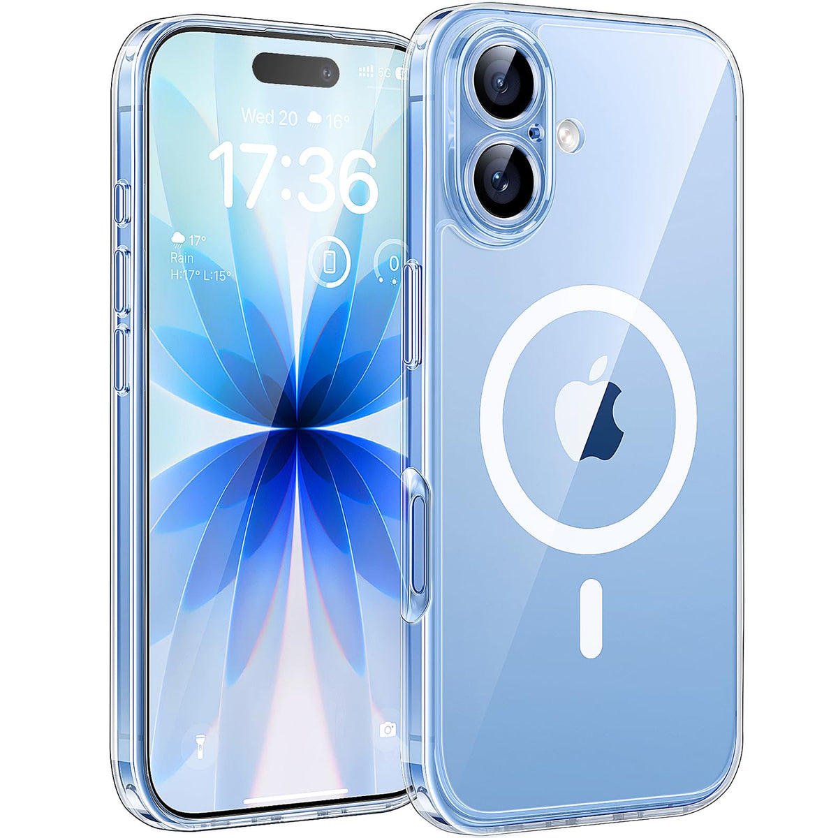 TOCOL for iPhone 17 Case Clear, Upgraded Full Camera Protection, Compatible with Magsafe, Shockproof Magnetic Phone Case for iPhone 17 6.3 inch, Anti-Yellowing (Clear)