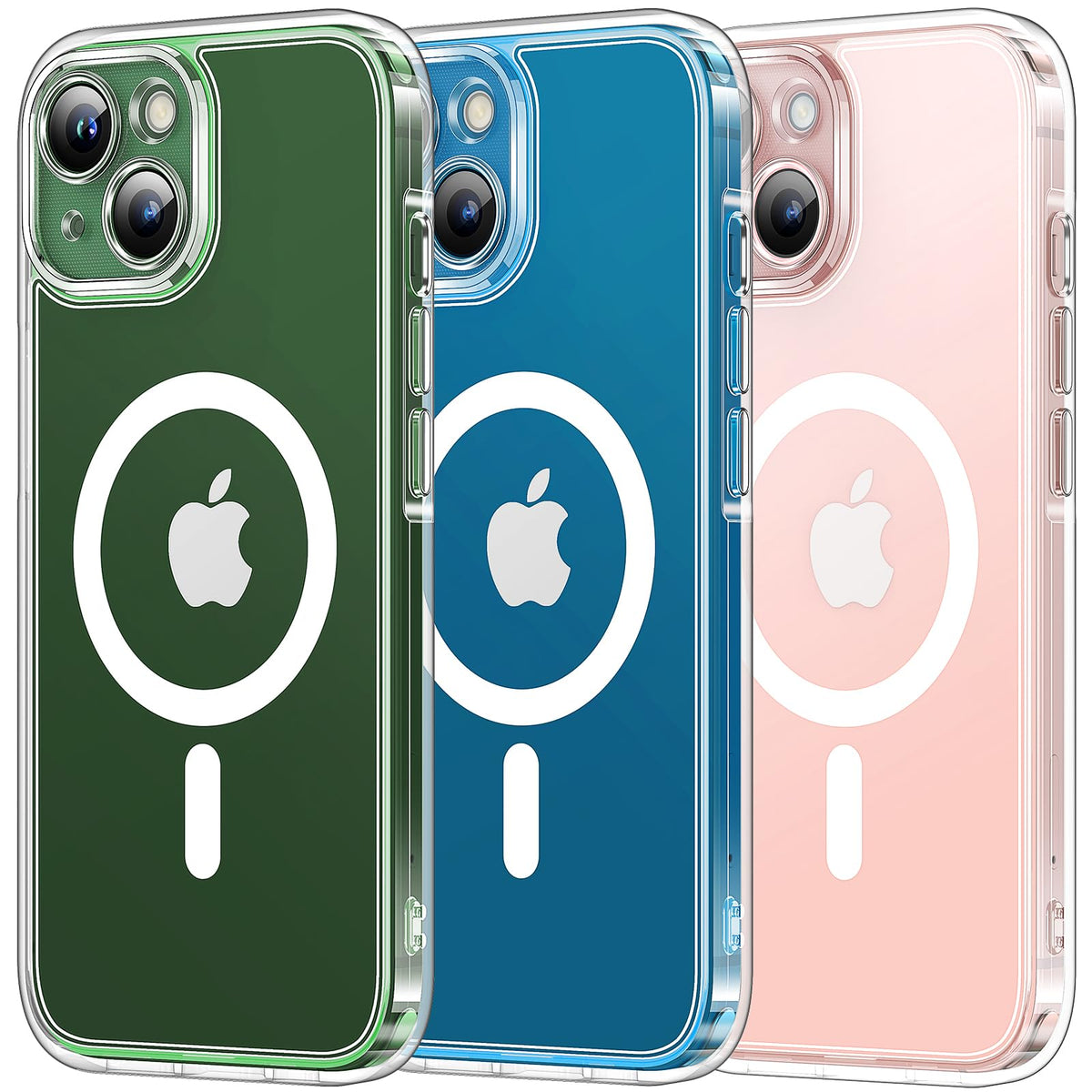 TOCOL Clear Magnetic for iPhone 13 Case 6.1-Inch, Fit for MagSafe, Upgraded [Full Camera Protection], [Never Yellowing] Protective HD Hard Shockproof Slim Phone Cover (Clear)