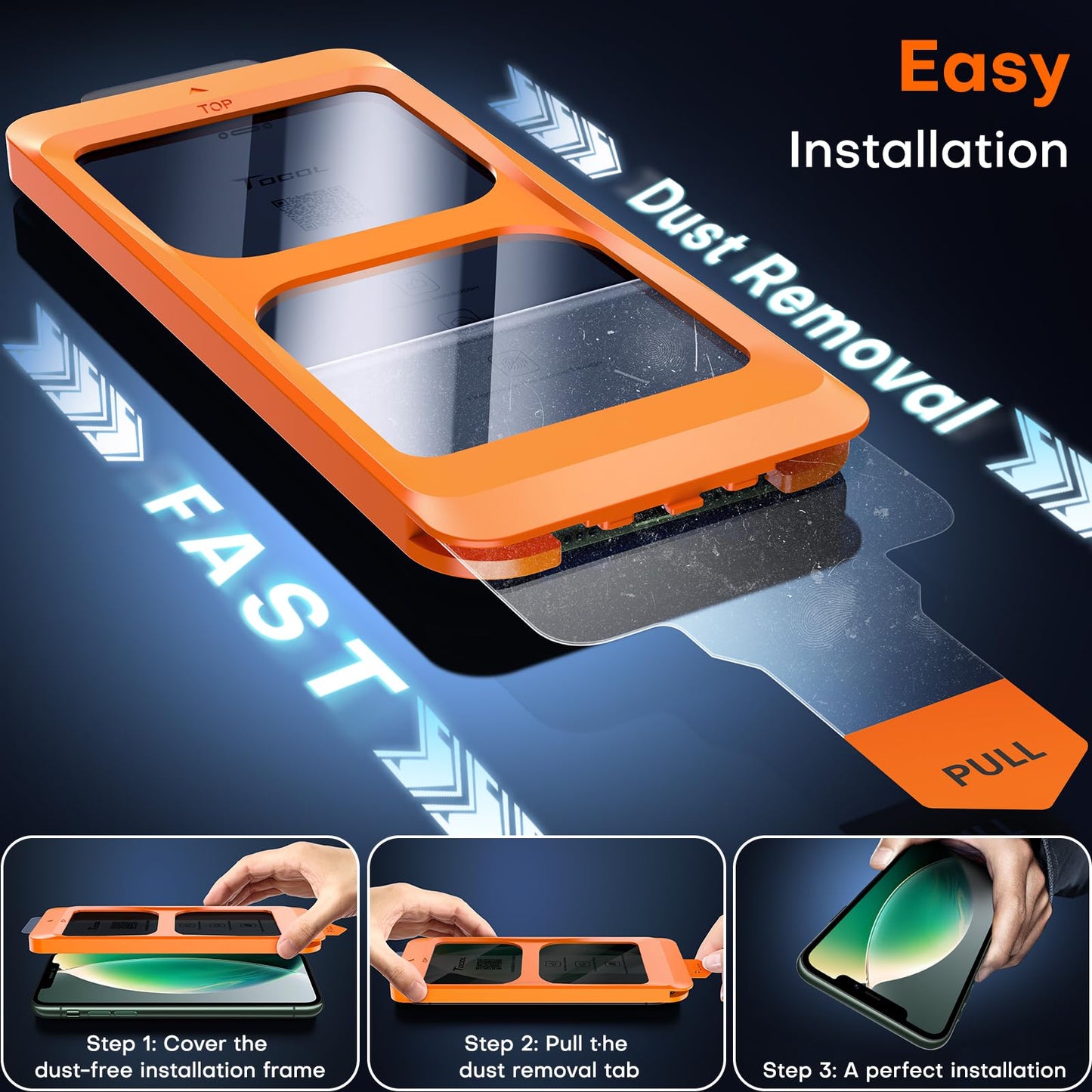 TOCOL for iPhone 11 Pro Max/Xs Max Privacy Screen Protector