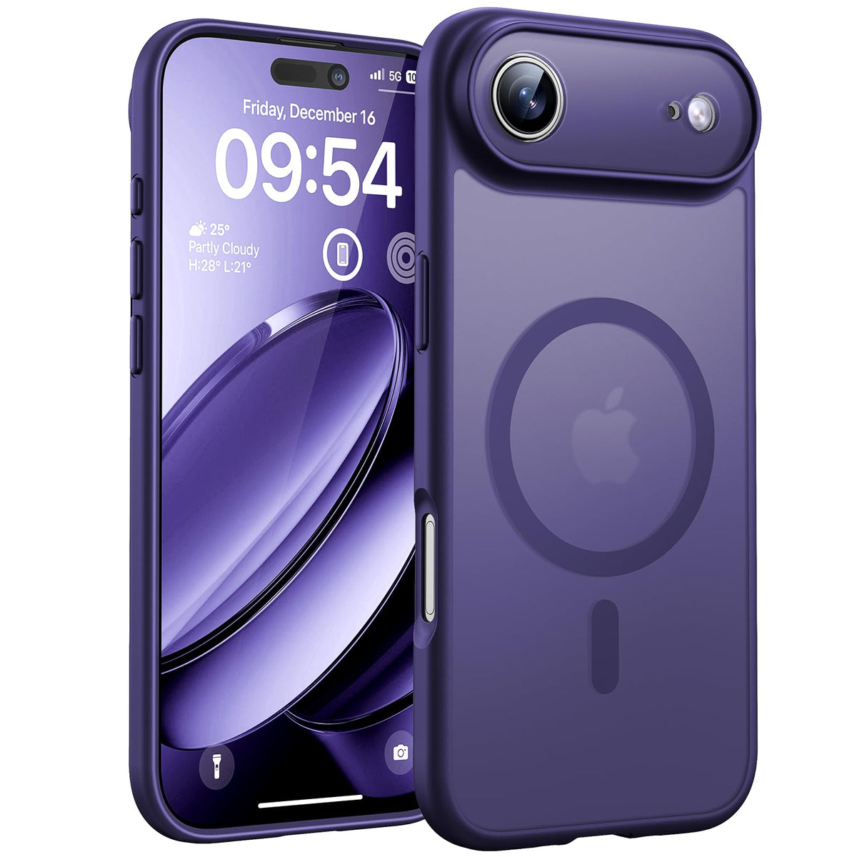 TOCOL for iPhone Air Case, Compatible with MagSafe, Midnight Purple