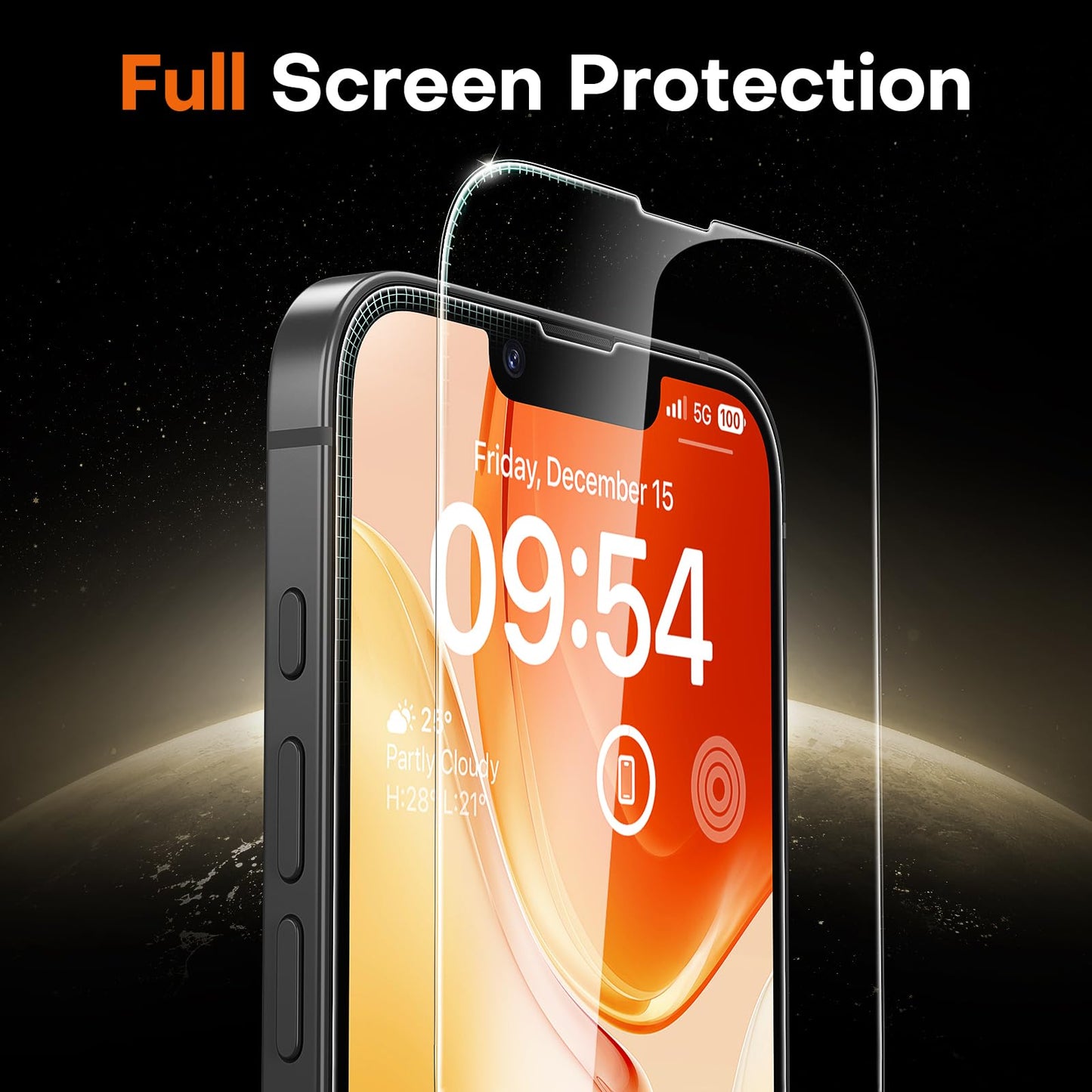 TOCOL for iPhone 16e Screen Protector, Clear