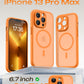 TOCOL for iPhone 13 Pro Max Case, Compatible with MagSafe, Orange