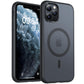 TOCOL For iPhone 11 Pro Case for Magsafe, Shockproof, Anti-Fingerprint, Scratch-Resistant, Translucent Back, Non-Slip, Matt, Magnetic Mobile Phone Case for iPhone 11 Pro, Black