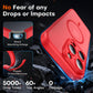 TOCOL for iPhone 15 Pro Max Case, Compatible with MagSafe, Red