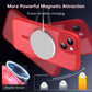 TOCOL Magnetic for iPhone 14 Case 6.1-Inch, Fit for MagSafe, Upgraded [Full Camera Protection], [14FT Military Grade Drop Tested] Shockproof Slim Translucent Matte Back Cover (Red)