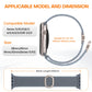 TOCOL Compatible with Apple Watch Bands for Women Men Braided Stretchy Band