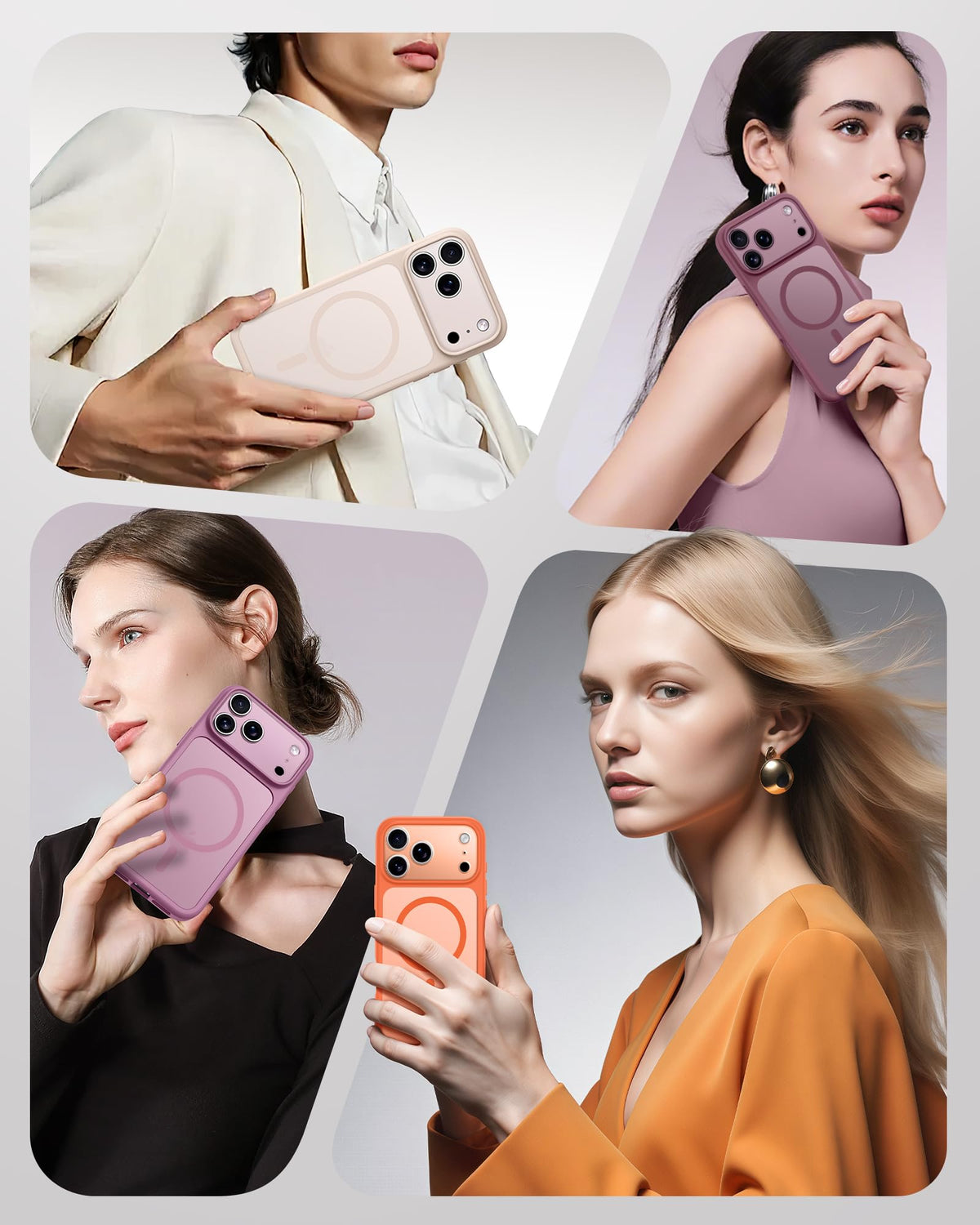 TOCOL for iPhone 18 Pro Max Case, Compatible with MagSafe, Lilac Purple