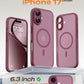 TOCOL for iPhone 17 Case, Compatible with MagSafe, Plum