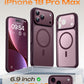 TOCOL for iPhone 18 Pro Max Case Burgundy, Compatible with MagSafe
