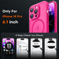 TOCOL for iPhone 14 Pro Case, Compatible with MagSafe, Hot Pink