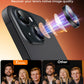TOCOL Camera Lens Protector for iPhone 15 / iPhone 15 Plus Tempered Glass HD Individual Scratch Resistant Camera Cover Accessories Case Friendly 2 Pack（Black）