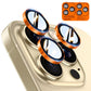 TOCOL for iPhone 14 Pro Max Camera Lens Protector/iPhone 14 Pro Camera Lens Protector Tempered Glass HD Individual Scratch Resistant Cover Accessories Case Friendly 2 Pack（Orange）