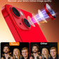 TOCOL Camera Lens Protector for iPhone 14 / iPhone 14 Plus Tempered Glass HD Individual Scratch Resistant Camera Cover Accessories Case Friendly 2 Pack（Red）