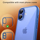 TOCOL Camera Lens Protector for iPhone 16 / iPhone 16 Plus Tempered Glass HD Individual Scratch Resistant Camera Cover Accessories Case Friendly 2 Pack（Blue）