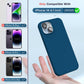 TOCOL for iPhone 14 Case, Slim Silicone Case for 14 6.1 Inch, Precise Fit, Anti-Slip, Drop Protection, Midnight Blue