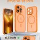TOCOL for iPhone 13 Pro Case, Compatible with MagSafe, Orange