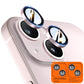 TOCOL Camera Lens Protector for iPhone 15 / iPhone 15 Plus Tempered Glass HD Individual Scratch Resistant Camera Cover Accessories Case Friendly 2 Pack（Light Pink）