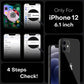 TOCOL for iPhone 12 Case, Full Camera Protection, Drop Protection, Compatible with Magsafe, Matte Phone Case for iPhone 12 6.1 inch (Matte Black)