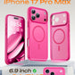 TOCOL for iPhone 17 Pro Max Case, Compatible with MagSafe, Hot Pink