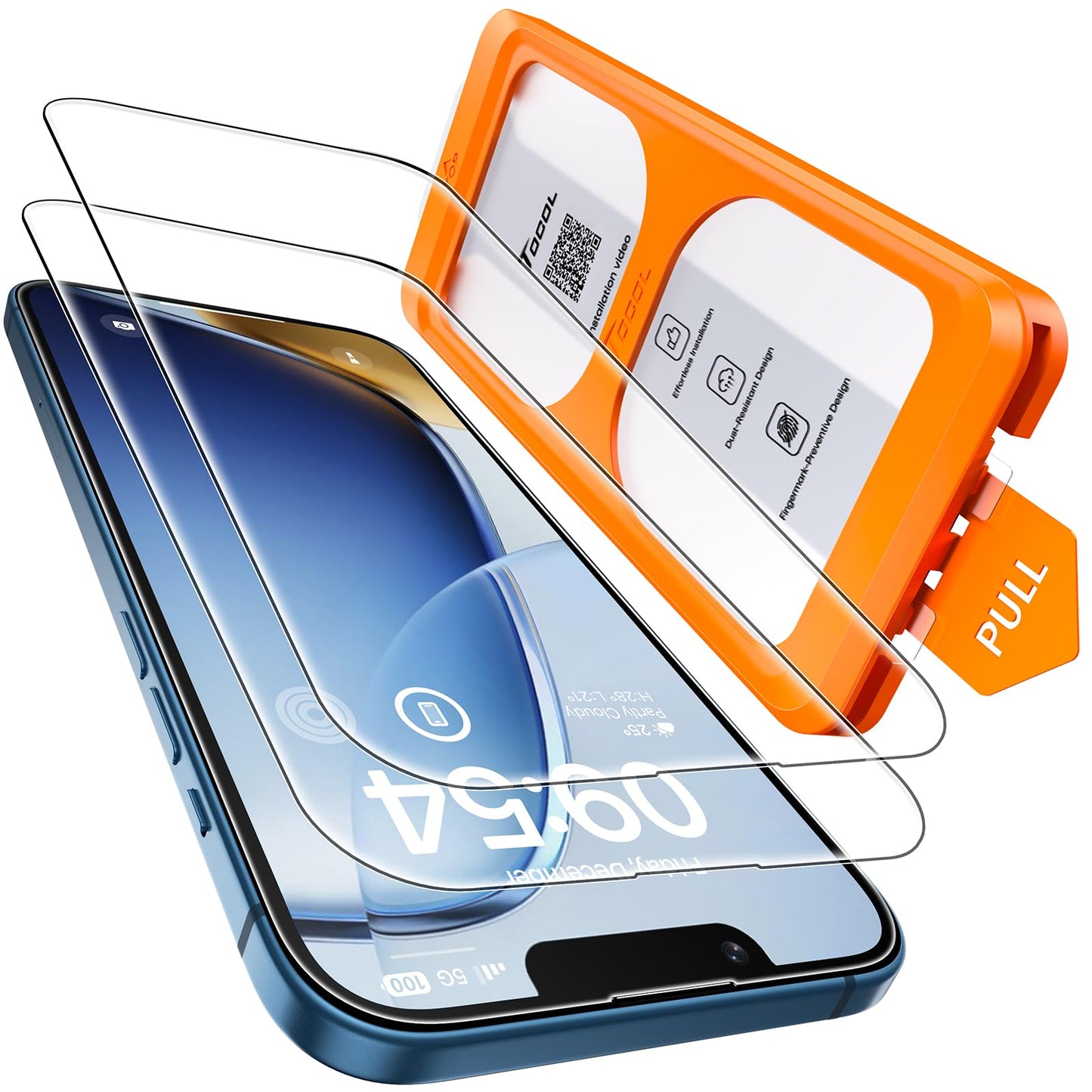 TOCOL for iPhone 13 Mini Screen Protector, Clear