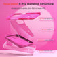 TOCOL 5 in 1 for iPhone 14 Case, with 2 Pack Screen Protector + 2 Pack Camera Lens Protector, Liquid Silicone Phone Case for iPhone 14, Hot Pink