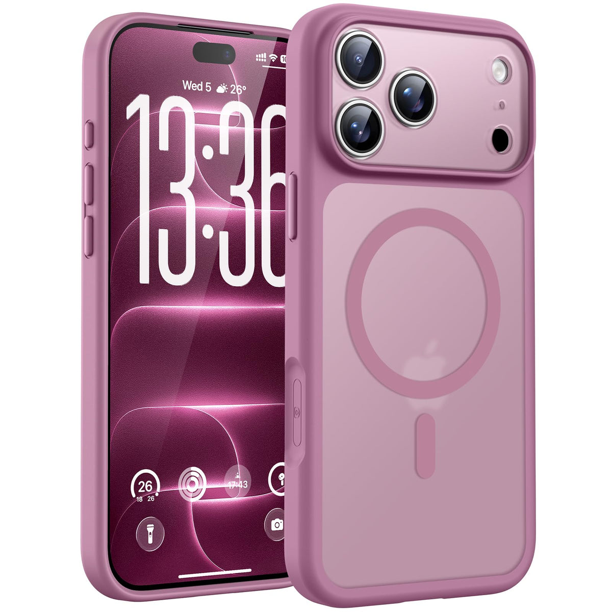 TOCOL for iPhone 18 Pro Max Case, Compatible with MagSafe, Lilac Purple